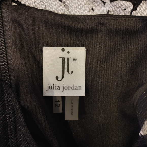 JULIA JORDAN EMBROIDERED ILLUSION COCKTAIL DRESS 12 - Picture 9 of 9